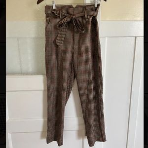 Abercrombie & Fitch Plaid Cropped Pants